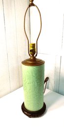 Asian Jade Color Green Table Lamp