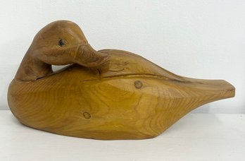 Hand-carved Wooden Duck