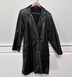 A Leather 3/4 Length Coat, Ladies' 6