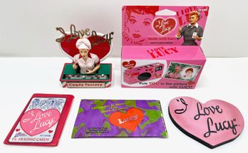 I Love Lucy Lucille Ball Collection: Rare Rotating Candy Factory Figurine, Camera & Trading Cards