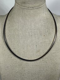 Fine Milor Sterling Silver Round Necklace 16'`