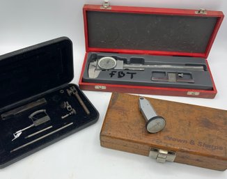 3 Vintage Tool & Die Tools In Boxes ~ ETALON Switzerland, Oslund & More ~ (T)