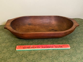 Gorgeous Antique Trencher Dough Bowl 20x3.5x10.5 Wood Trough