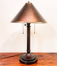 A Modern Copper Table Lamp