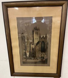 Framed Color Print - Circa 1930s