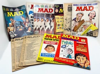 12 Mad Magazines From 1970s & 1980s