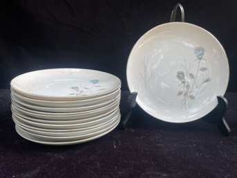 Fine China Of Japan 'Irene' 8' Shallow Bowls - Set Of 12