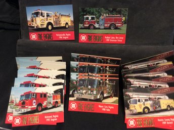 (31) 1993 Fire Engine Trading Cards - M