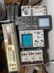 LOT OF VINTAGE ELECTRONICS INCLUDES LEADER LDM-170, LEADER LBO-506A, AND MORE