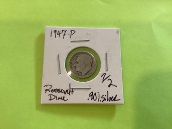 1947 P Roosevelt Dime 90 Silver 55