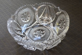 9 Inch Cut Glass Bowl