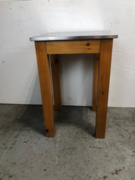 Steel Covered Side Table