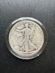 1927-S Silver Walking Liberty Half Dollar