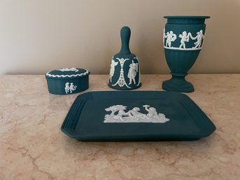 Gorgeous Wedgewood Grouping In Teal/Spruce Green