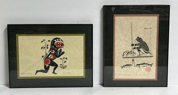 Signed  Alaskan Art -pair