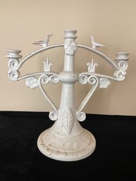 Triple Header Pedestal Candelabra