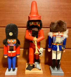 3 Vintage German Nutcrackers Including ZUBER GERMANY