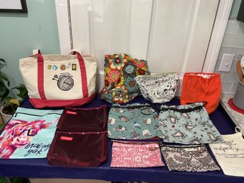 Huge Lot Of Knitting Bags/ Project Bags