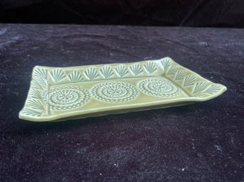 Ceramic Pottery Serving Platter - Signed By Artist