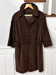 A Vintage Persian Lamb Fur Coat, C. 1960's