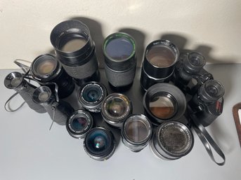 LARGE LOT OF CAMERA LENSES