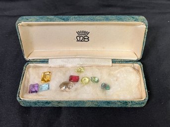 9 PC Lot Of South American Semi-Precious Gemstones - Amethyst, Peridot, Plus