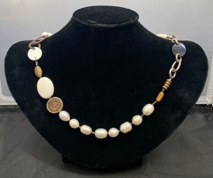 Silpada Freshwater Pearl And Bead Necklace