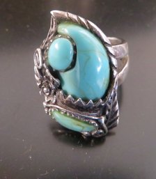 Vintage Native Turquoise Sterling Ring