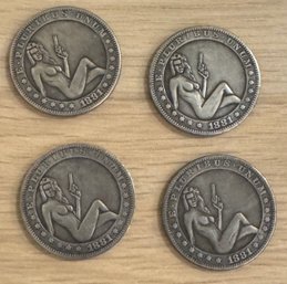 Four Hobo Coins