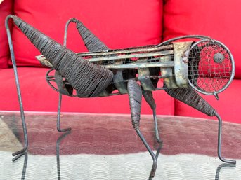 An Art Metal Grasshopper