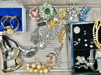 Box Of Costume Jewelry