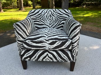 Zebra Chair With Nailhead Trim