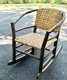 Old Hickory Furniture Two-Hoop Rocker Purchase Price $1900