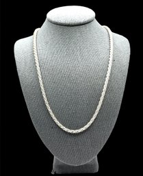 Beautiful White Sparkly Chain Necklace