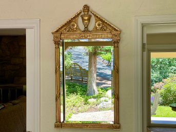 Friedman Brothers Gilded Beveled Glass Entry Mirror