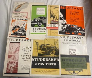 1930-1932 Studebaker Colored Advertiements