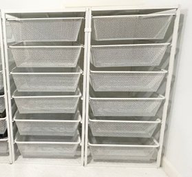 Pair Of Ikea Jonaxel Six Mesh Drawer Closet Organizers