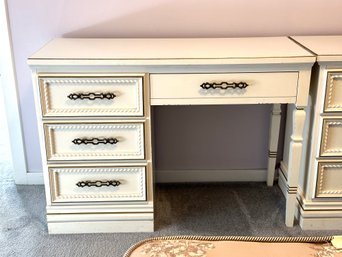 Vintage French Provincial Bedroom Set: Student Desk