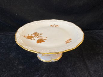 Limoges France Footed Pedestal Cake Stand