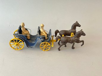 1940's Stanley Toys Horse Drawn Carriage