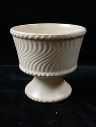 White Ceramic Footed Pedestal Planter