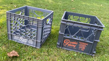 Two Guida's Dairy Crates