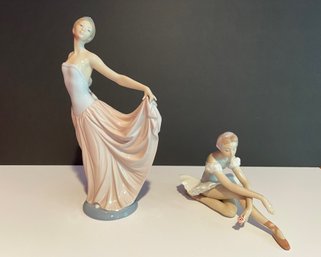 Beautiful Pair Of LLadro Figurines #1