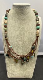 Silpada Cord And Bead Necklace