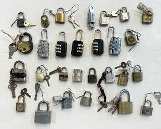 Large Lot Of Small Locks