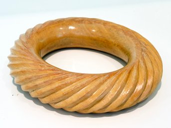 A Carved Stone Bangle