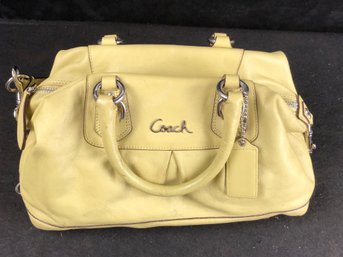 Yellow Coach Hand Bag