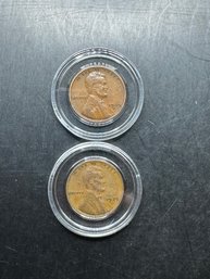 2 Wheat Pennies 1939, 1939-D