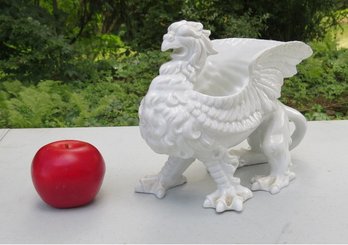 A Wonderful Fitz & Floyd Glazed Porcelain Winged Griffin Planter