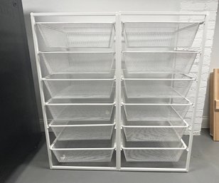 Pair Of Ikea Jonaxel Six Mesh Drawer Closet Organizers